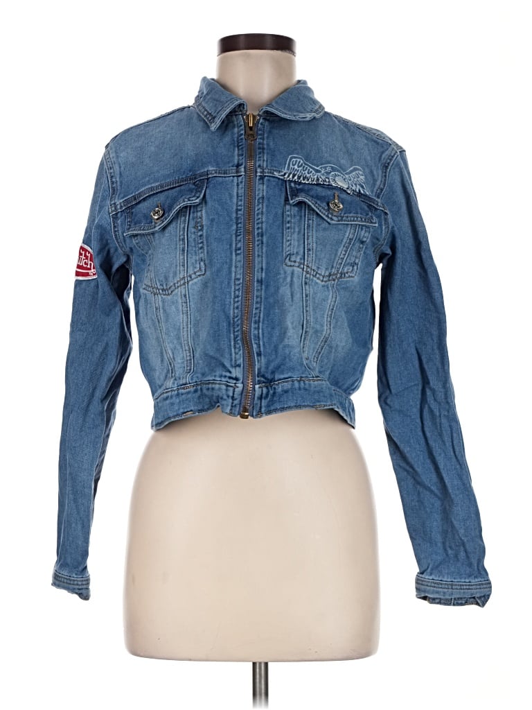 Pre-owned Von Dutch Denim Jacket In Blue