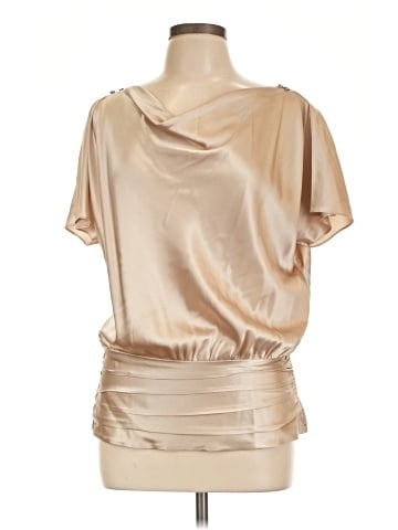 White House Black Market Short Sleeve Silk Top (view 1)