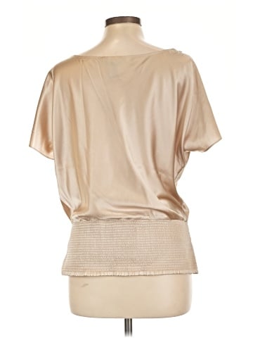 White House Black Market Short Sleeve Silk Top (view 2)
