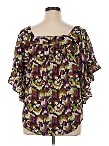 Terra & Sky Short Sleeve Blouse (view 2)