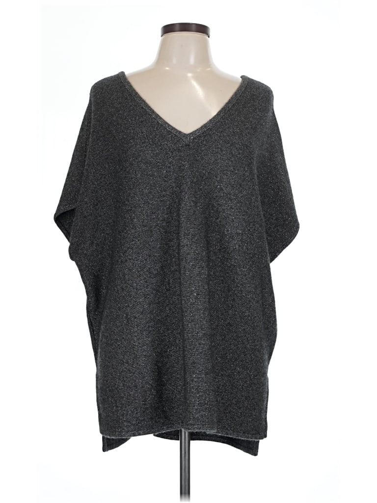 Pre-owned Neiman Marcus Poncho In Gray