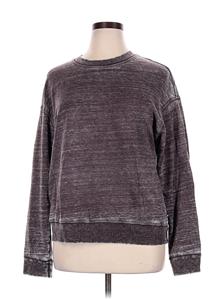 Pre-owned Monrow Pullover Sweater In Gray