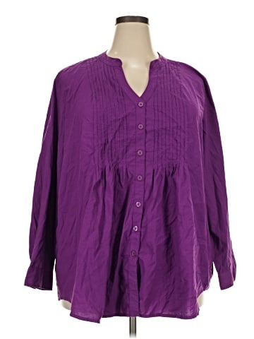 Woman Within 3/4 Sleeve Blouse (view 1)