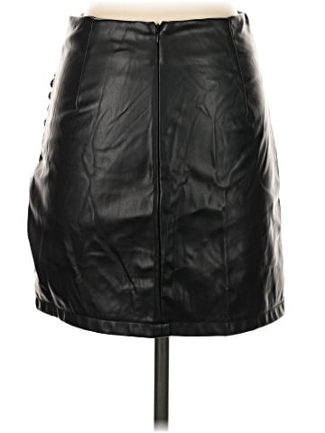 Shein Faux Leather Skirt (view 2)