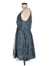 BCBGeneration 100% Recycled Polyester Paisley Gray Casual Dress Size L - photo 5