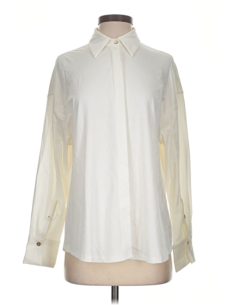 Pre-owned Pinch Long Sleeve Blouse In Ivory