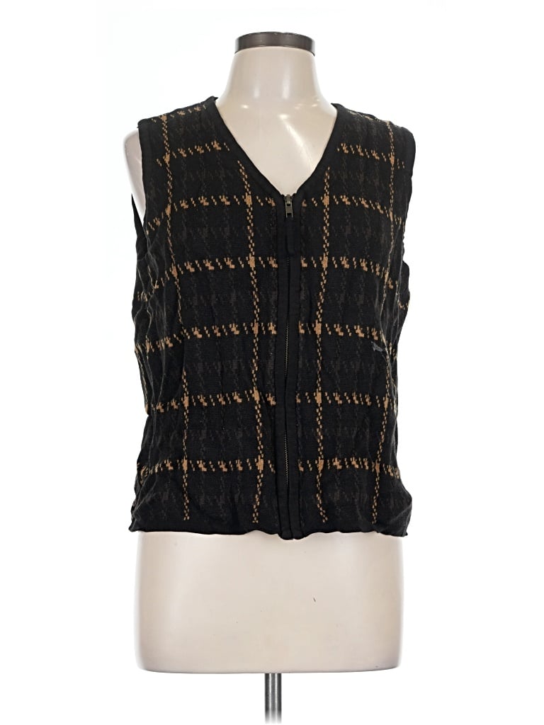 Pre-owned Crystal Kobe Sweater Vest In Black