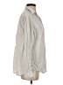 Grayson 100% Cotton Stripes Silver Long Sleeve Button-Down Shirt Size Med (3) - photo 4