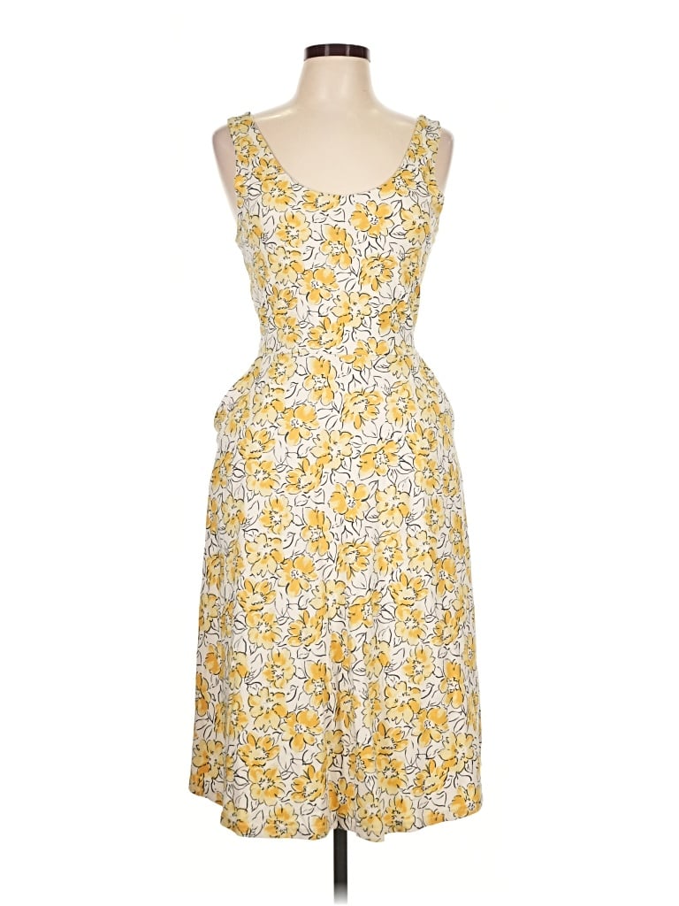 Pre-owned Pact Casual Dress In Yellow