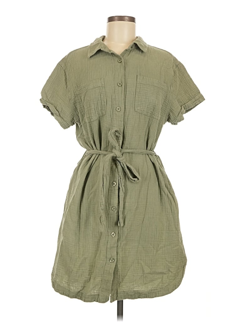 Pre-owned Weatherproof Casual Dress In Green