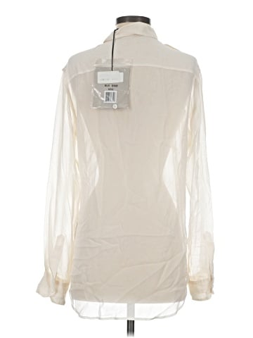 BLK DNM Long Sleeve Silk Top (view 2)
