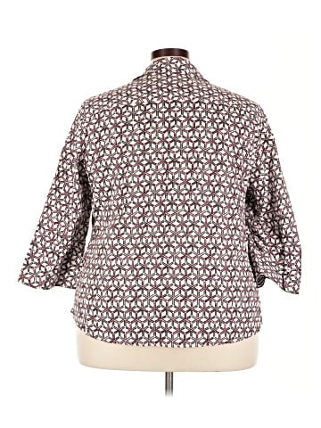 Foxcroft 3/4 Sleeve Button-Down Shirt (view 2)