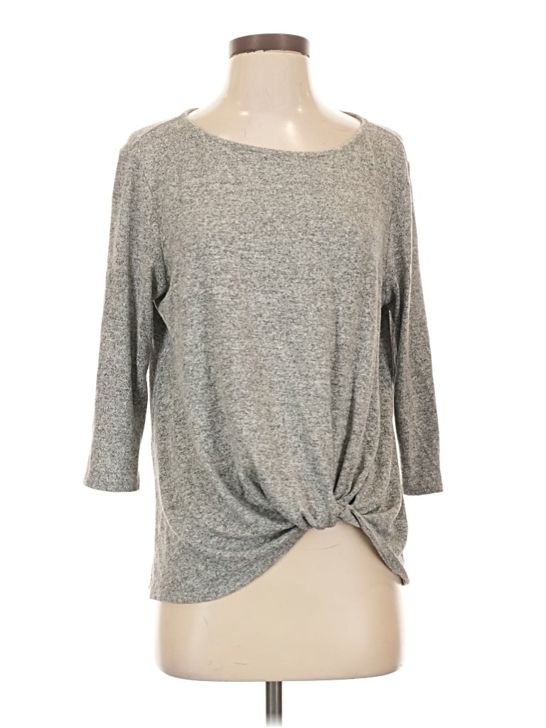 Pre-owned Gibson 3/4 Sleeve T-shirt In Gray