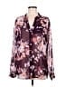 Kut from the Kloth 100% Polyester Purple Long Sleeve Blouse Size L - photo 1