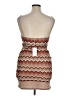 No Comment 100% Polyester Chevron-herringbone Brown Cocktail Dress Size XL - photo 2