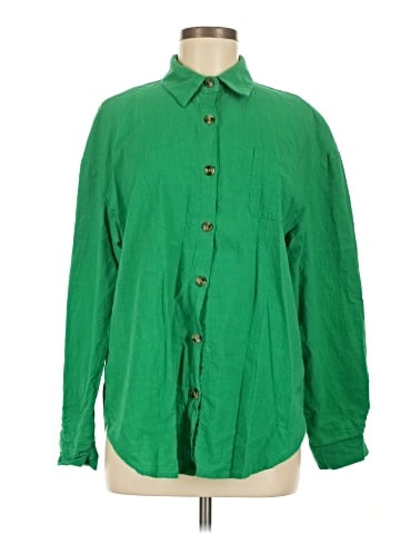 HOTOUCH Long Sleeve Button-Down Shirt (view 1)