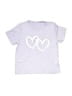 Shein Hearts Silver Short Sleeve T-Shirt Size 5 - photo 1