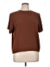 DressBarn 100% Polyester Brown Short Sleeve Top Size XL - photo 1