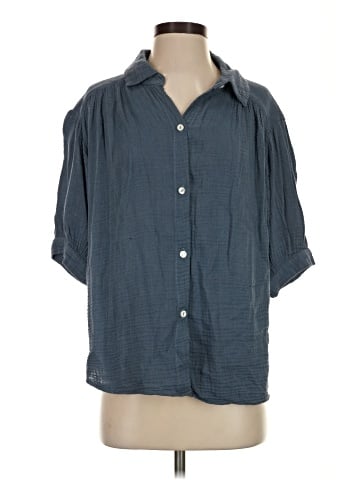 Red Haute 3/4 Sleeve Button-Down Shirt (view 1)