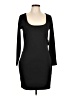 Express Solid Black Casual Dress Size L - photo 1