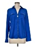 MICHAEL Michael Kors 100% Polyester Blue Long Sleeve Blouse Size M - photo 1