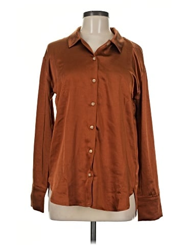 Mystree Long Sleeve Button-Down Shirt (view 1)