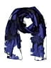 Unbranded Floral Black Blue Scarf One size - photo 1