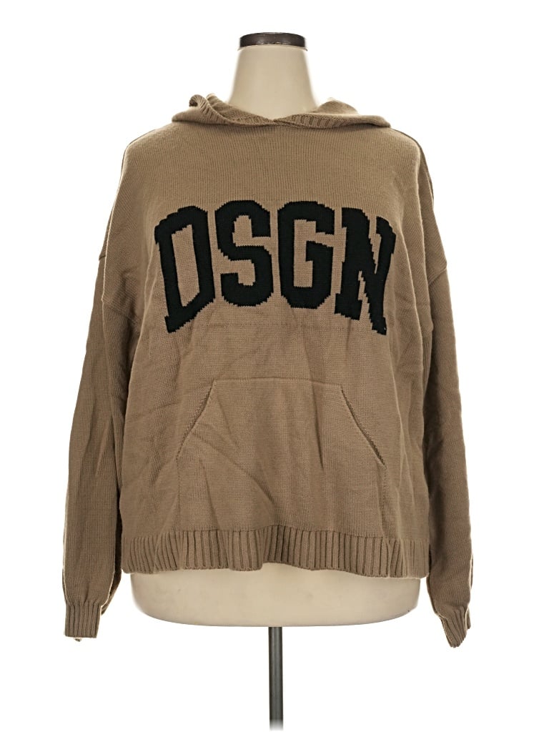 Pre-owned Boohoo Sweatshirt In Tan