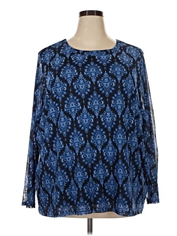 Terra & Sky Long Sleeve Blouse (view 1)
