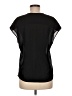 J.Crew 100% Polyester Black Short Sleeve Blouse Size 6 (petite) - photo 2