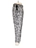Ella Moss Print Silver Casual Pants Size L - photo 4