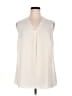 Soft Surroundings 100% Polyester Ivory Sleeveless Blouse Size 1X - photo 1