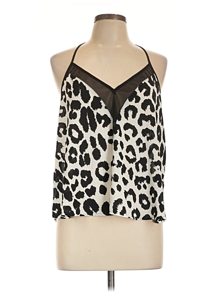 Pre-owned Express Tank Top Black Halter Neckline Tops