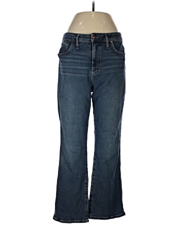Madewell Curvy Kick Out Crop Jeans in Lenoir Wash (view 1)