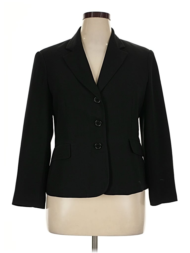 Pre-owned Style & Co Blazer Jacket In Black