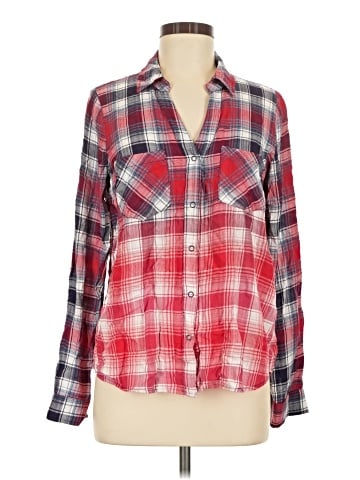 Skies Are Blue Long Sleeve Button-Down Shirt (view 1)