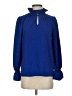 J.Crew 100% Polyester Blue Long Sleeve Blouse Size XS - photo 1
