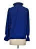 J.Crew 100% Polyester Blue Long Sleeve Blouse Size XS - photo 2
