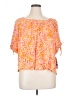 Ruby Rd. Orange Short Sleeve Blouse Size XL Petite - photo 1