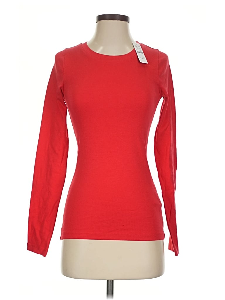 Jcrew Long Sleeve T-shirt In Red