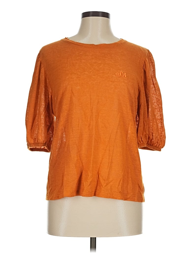 Pre-owned Ottod'ame 3/4 Sleeve T-shirt In Orange