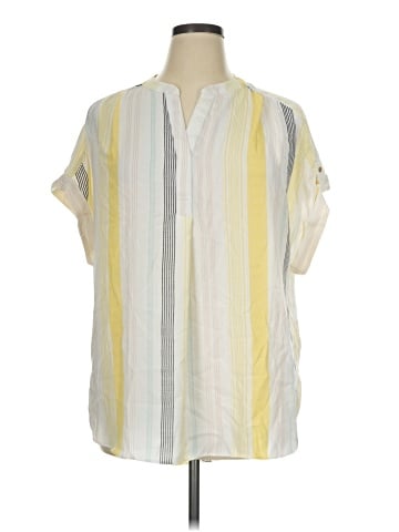 Jones New York Short Sleeve Blouse (view 1)