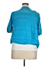 One World Blue Cardigan Size 1X - photo 2