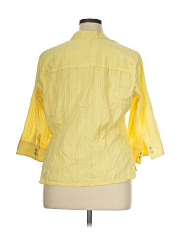 Faded Glory 3/4 Sleeve Button-Down Shirt (view 2)