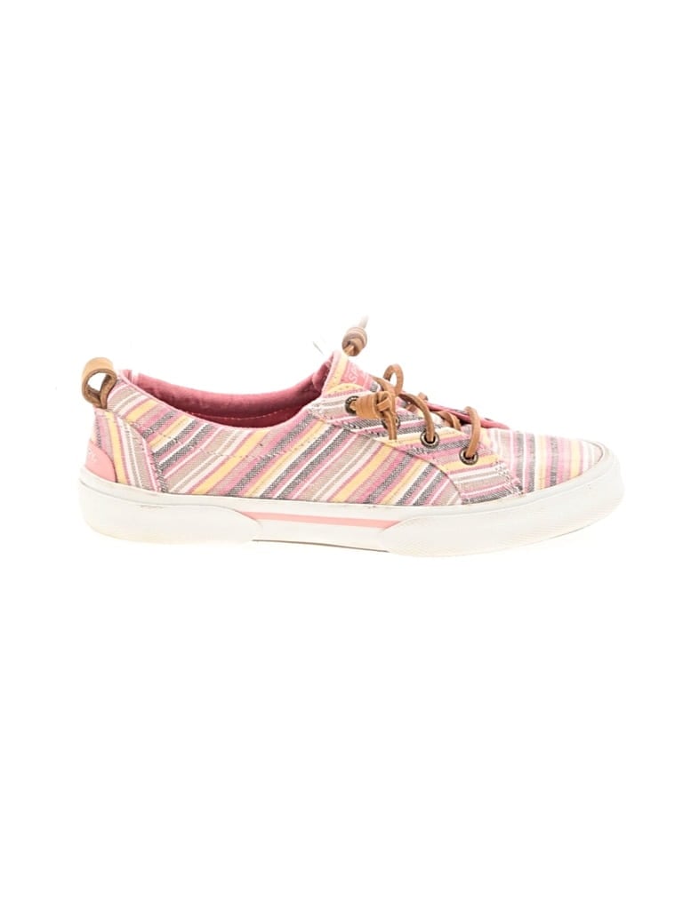 Pre-owned Sperry Top-sider® Sneakers Pink Stripes Pattern Shoes