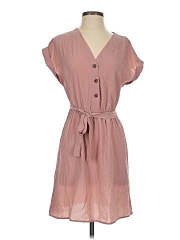 Pink Rose Casual Dress (view 1)