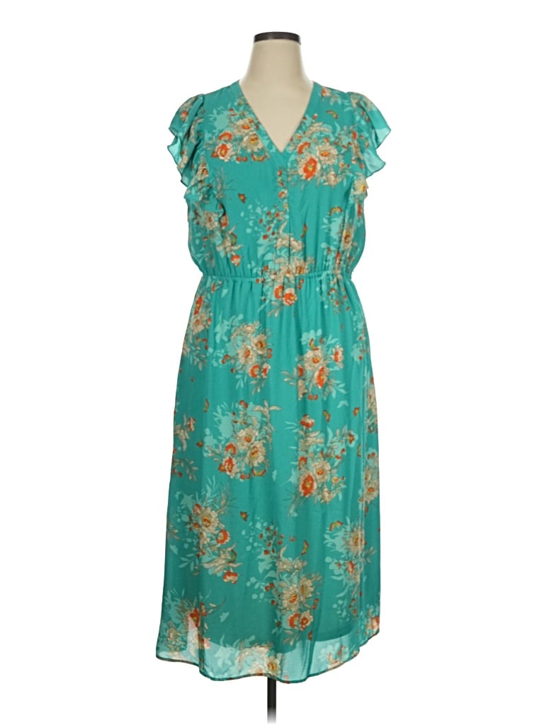 Pre-owned Dr2 Casual Dress In Teal