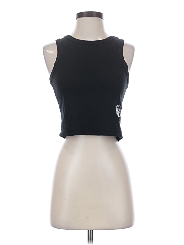 Pre-owned Rvca Sleeveless T-shirt In Black