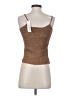 The Workshop Brown Sleeveless Blouse Size S - photo 2