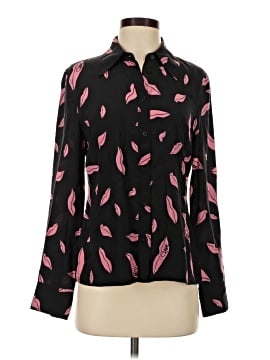 Diane von Furstenberg Long Sleeve Silk Top (view 1)